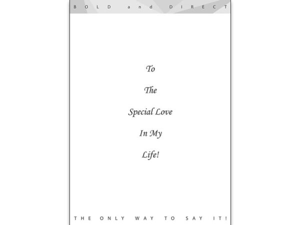 To My Special Love