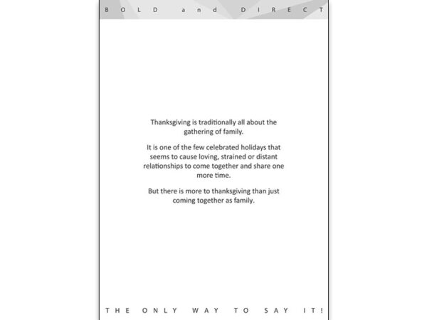 Thanksgiving Is Traditionally