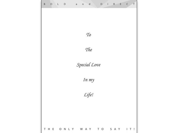 To Special Love