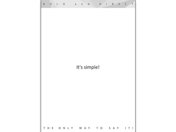 It’s Simple