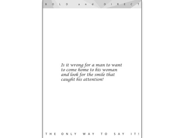 Is It Wrong for a Man