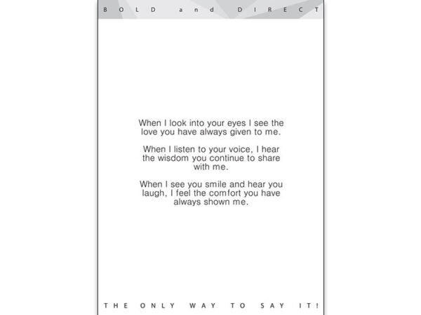 When I Look Into Your Eyes I See