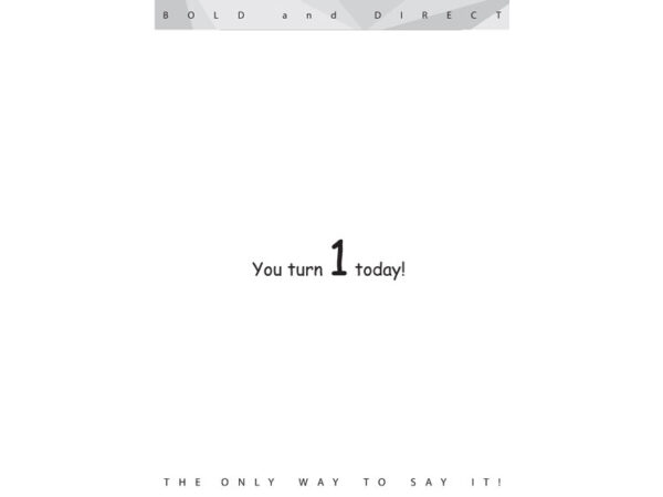 You Turn 1 Today
