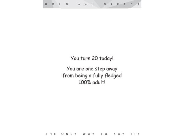 You Turn 20 Today