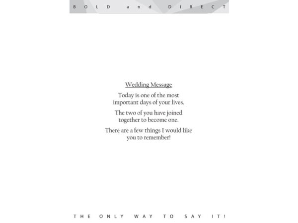 Wedding Message Today Is On Of